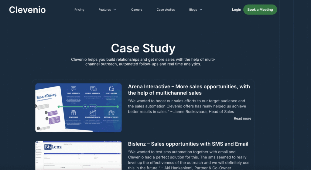 clevenio case studies