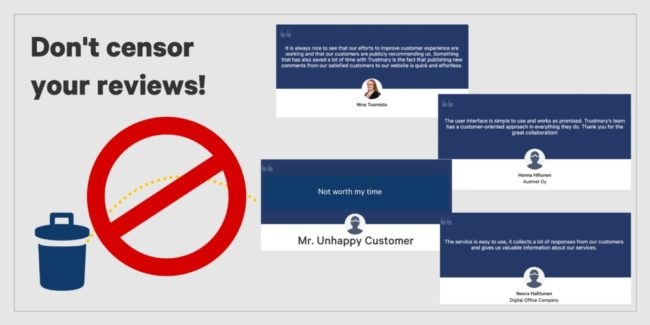 don't censor reviews online