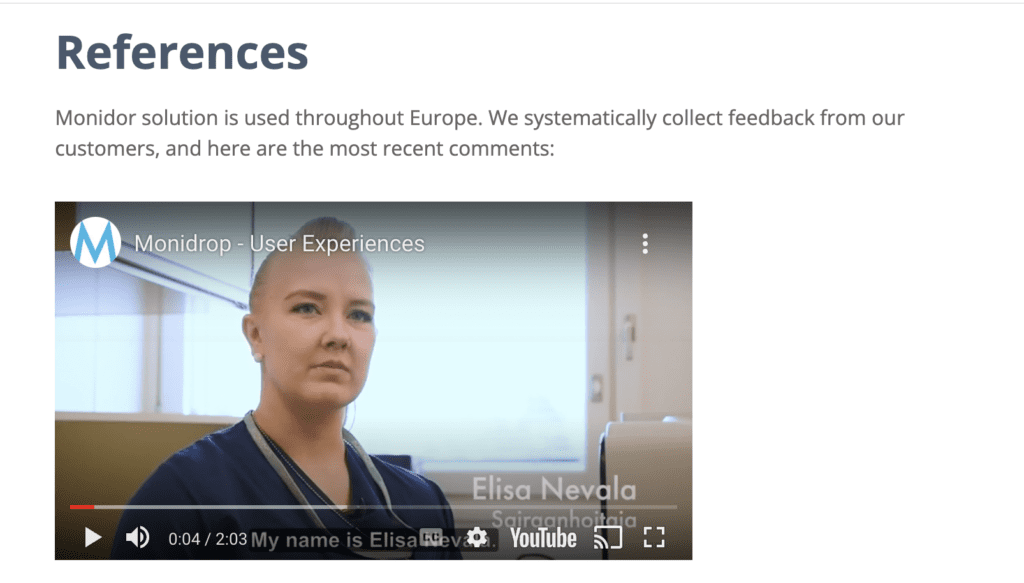 video testimonial advertising-example case study