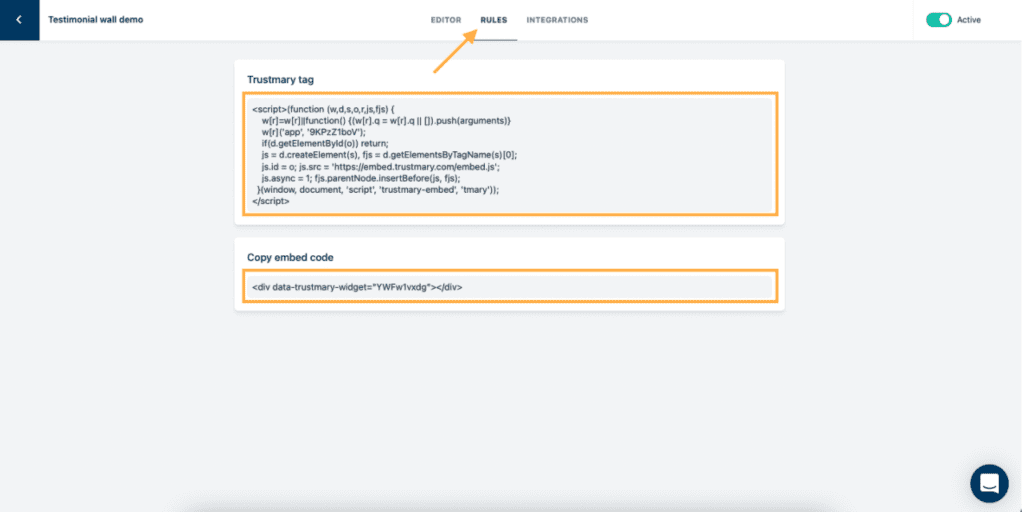 copy embed code