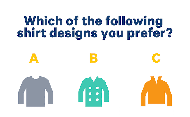 picture choice question survey example