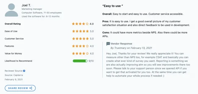 Ejemplo reseña con comentarios constructivos