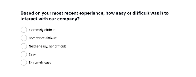 customer service expectation 5 point scale survey