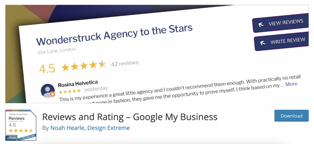 plugin solution for google reviews