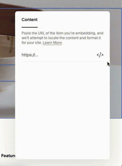 embed testimonials in squarespace