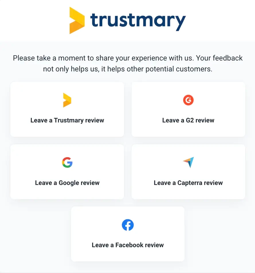 testimonial and review campaign to get more testimonials and reviews to third-party sources