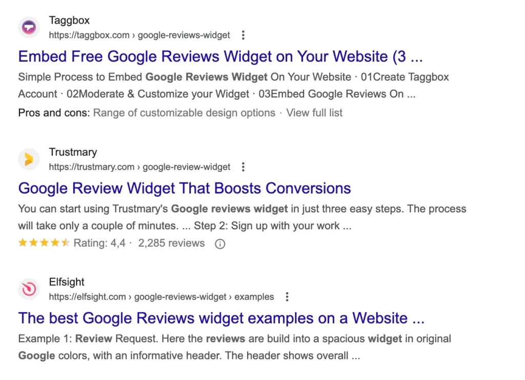 adding review schema to website can help convert people from impressions to clicks to website