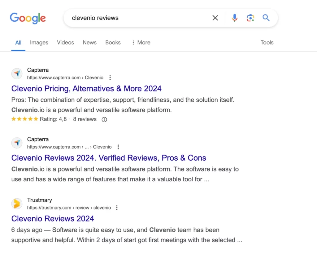Best Examples of Showing Reviews in SERPs