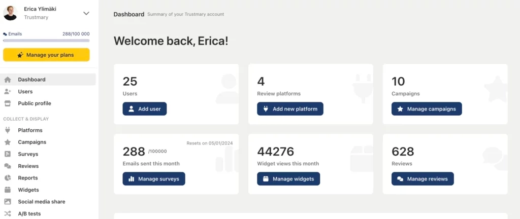 edit your public profile page
