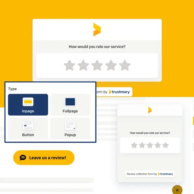 types of survey embeds