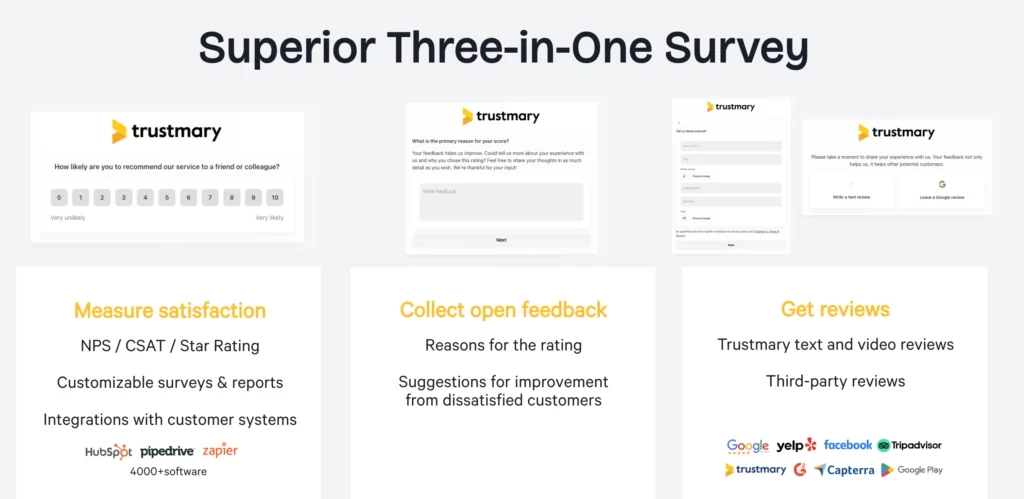 superior three in one survey gets you all the benefits you need