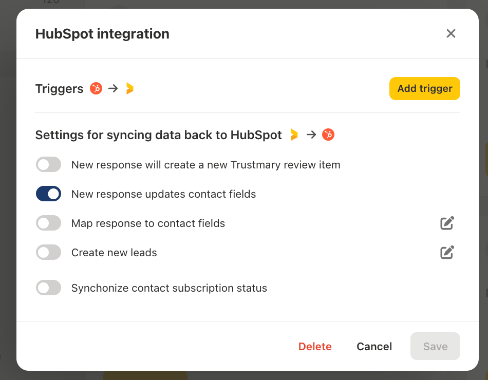 Hubspot-Integration mit Trustmary zur Automatisierung der Feedback-Erfassung