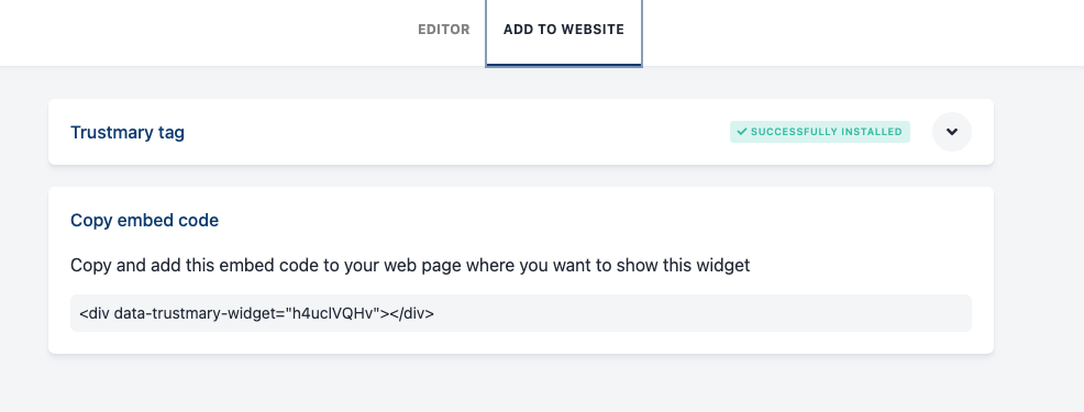 add testimonial widget to website