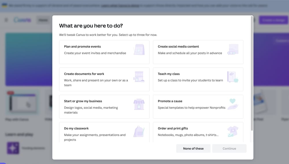 screenshot from canva