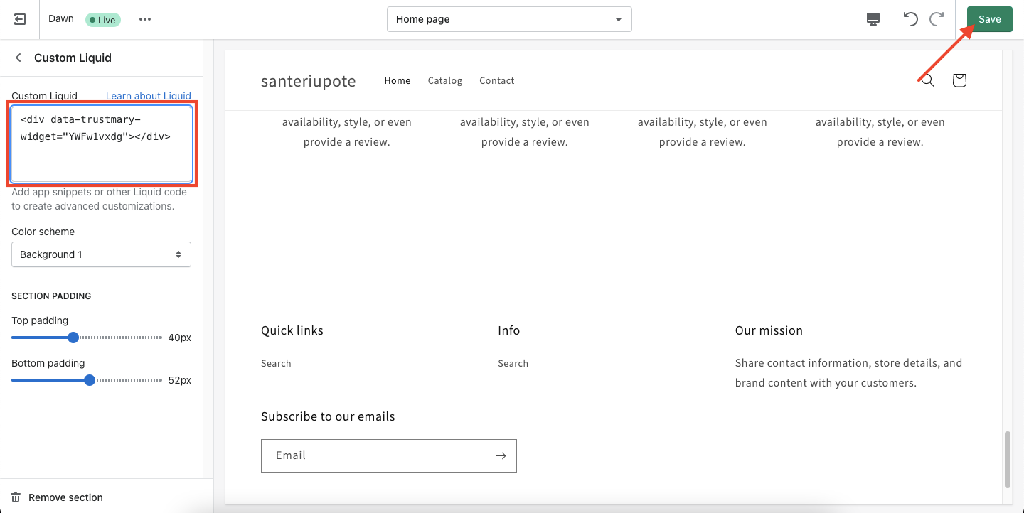 embed code