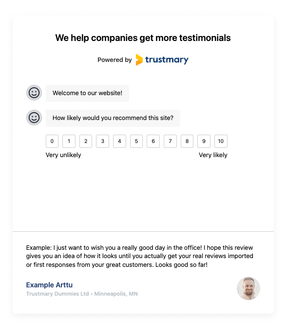 lead generation chatbot example