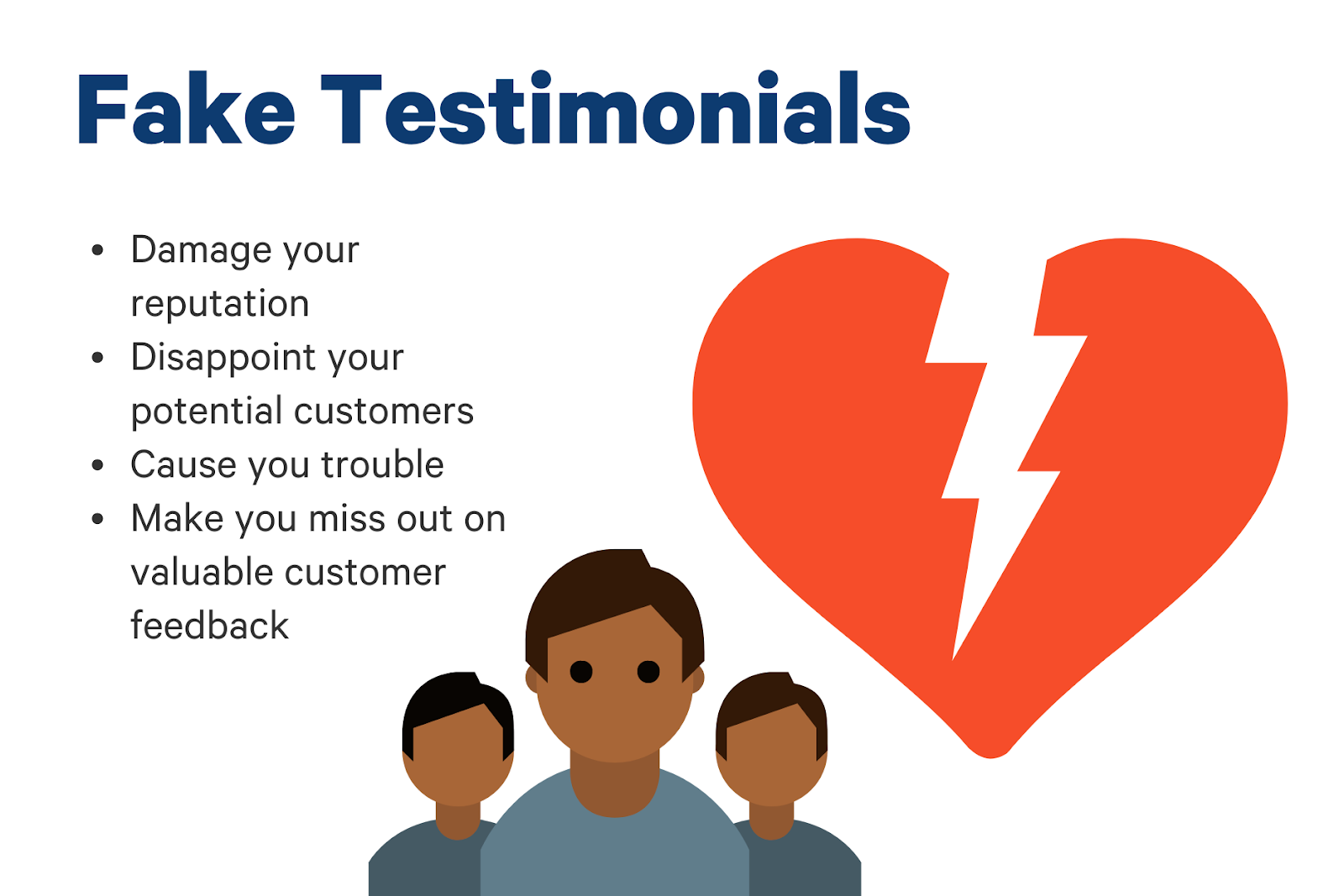 fake testimonials