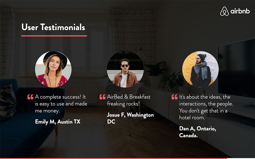 user testimonial examples