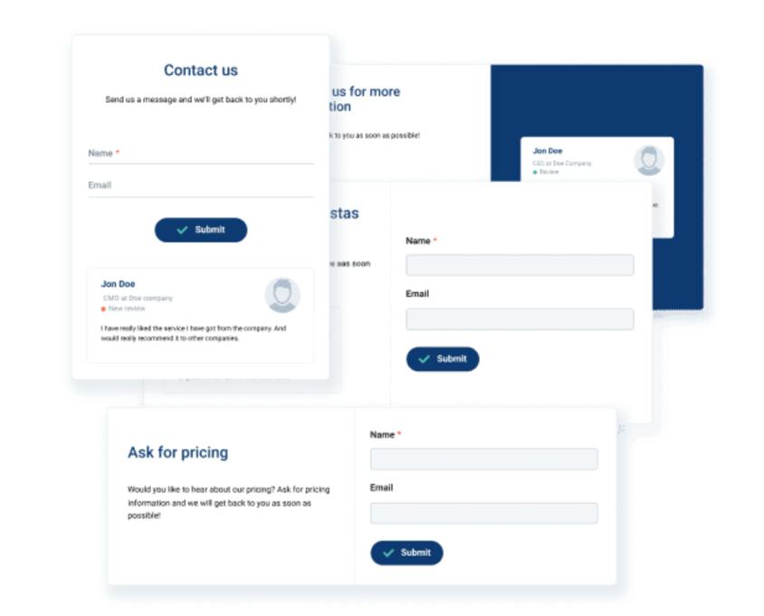 high converting lead generation form design
