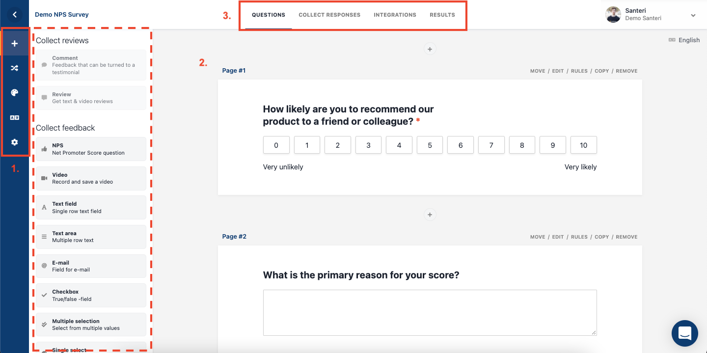 edit survey