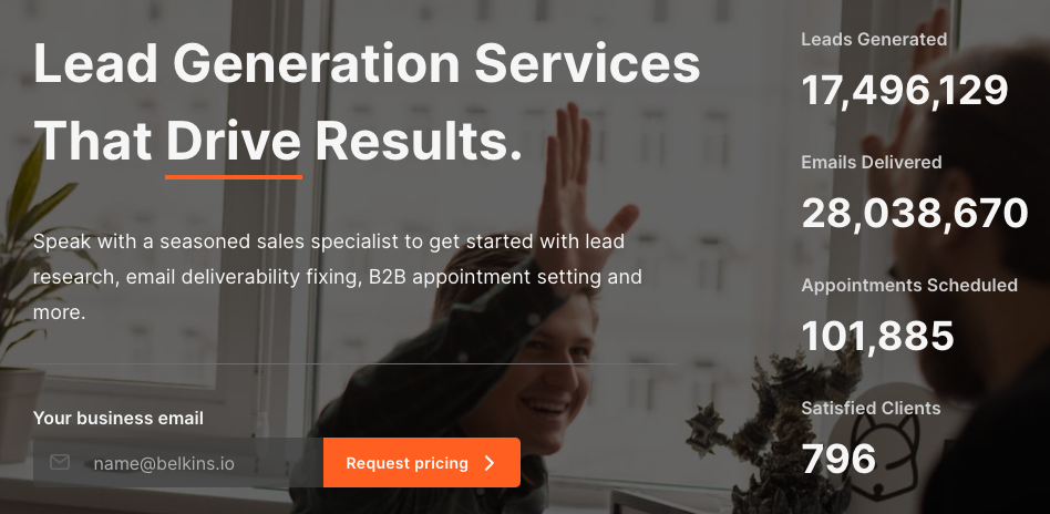 belkins website for lead generation