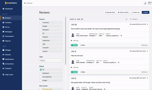 choose a widget template to use