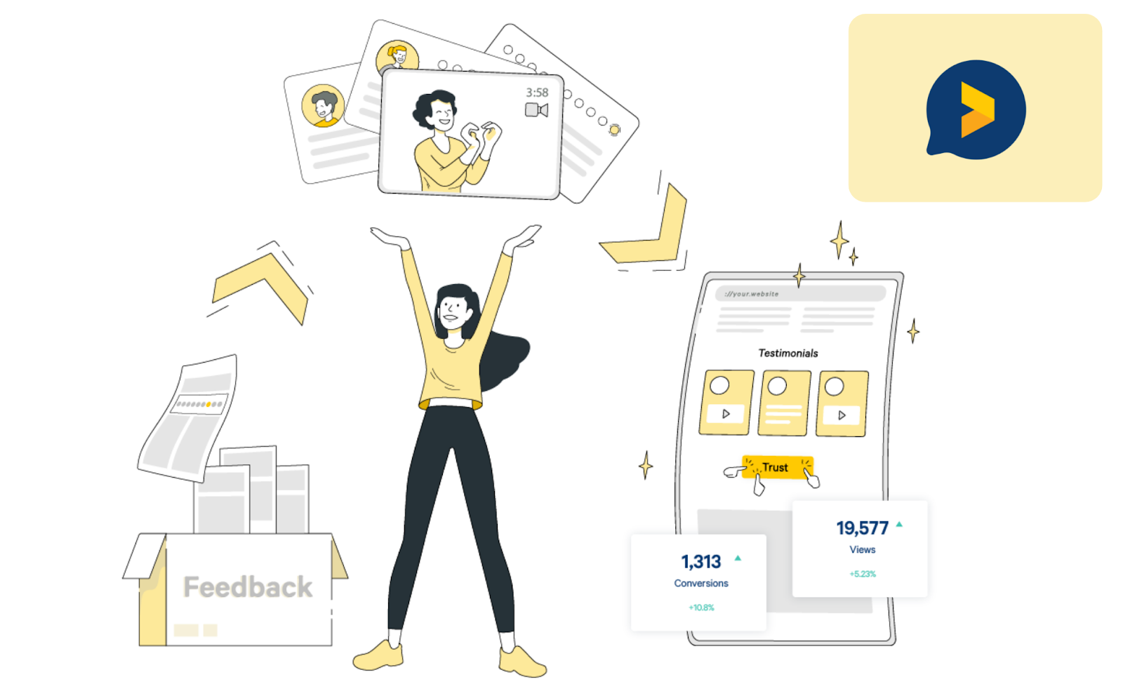 collecting testimonials simple process