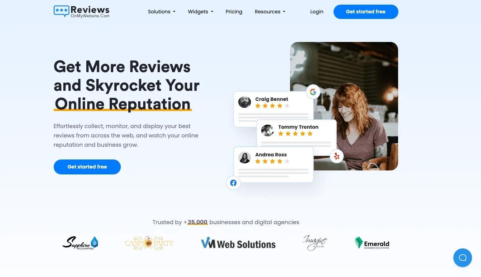 reviews on my website .com
