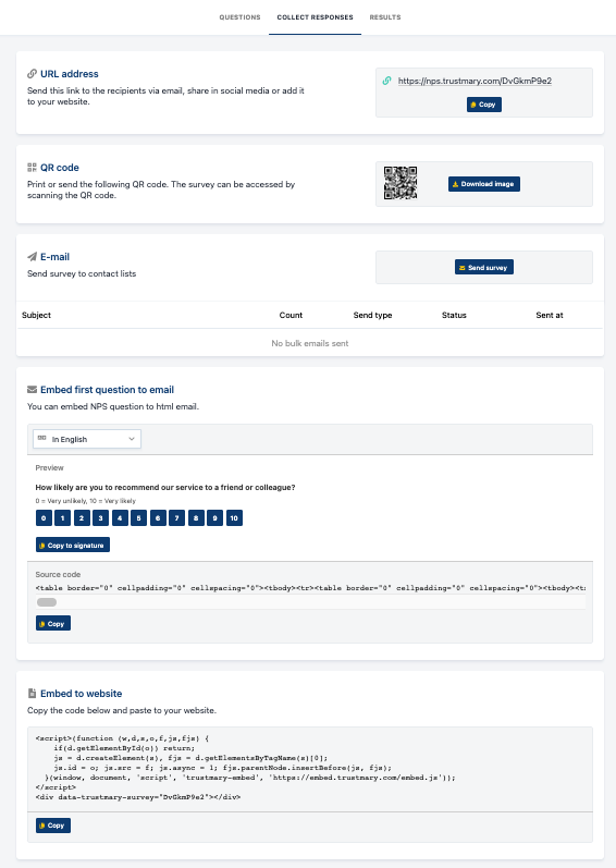 how to share a testimonial request form