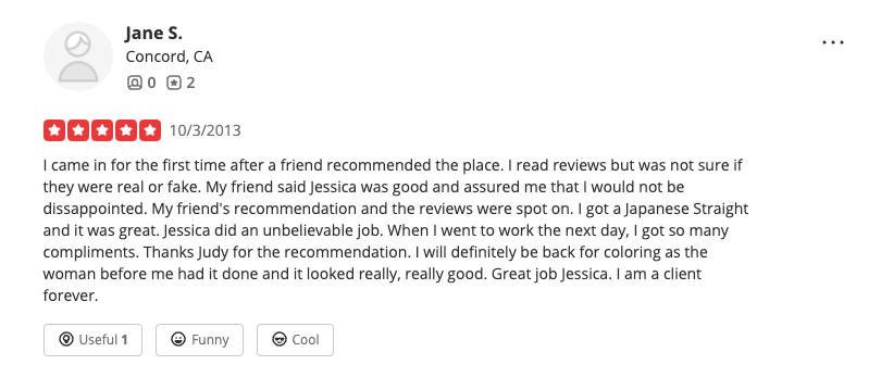review on yelp