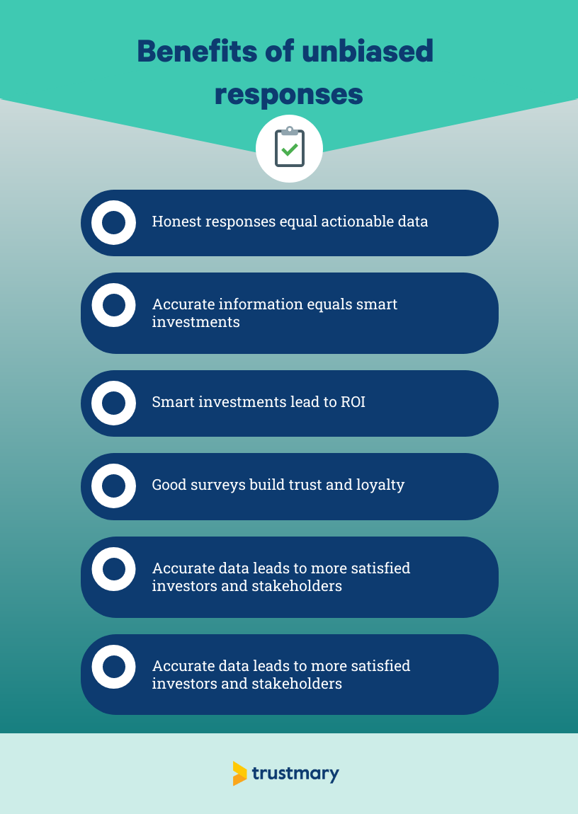 benefits of minimizing survey bias