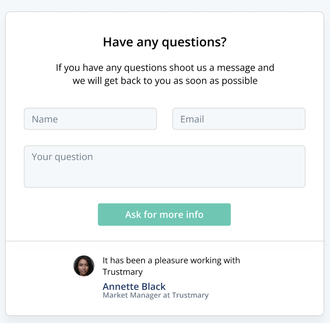 Basic Lead Generation Form