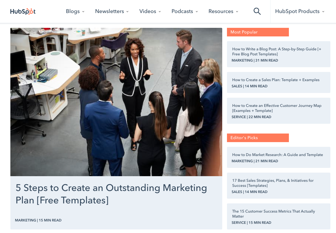 hubspot website for lead generation
