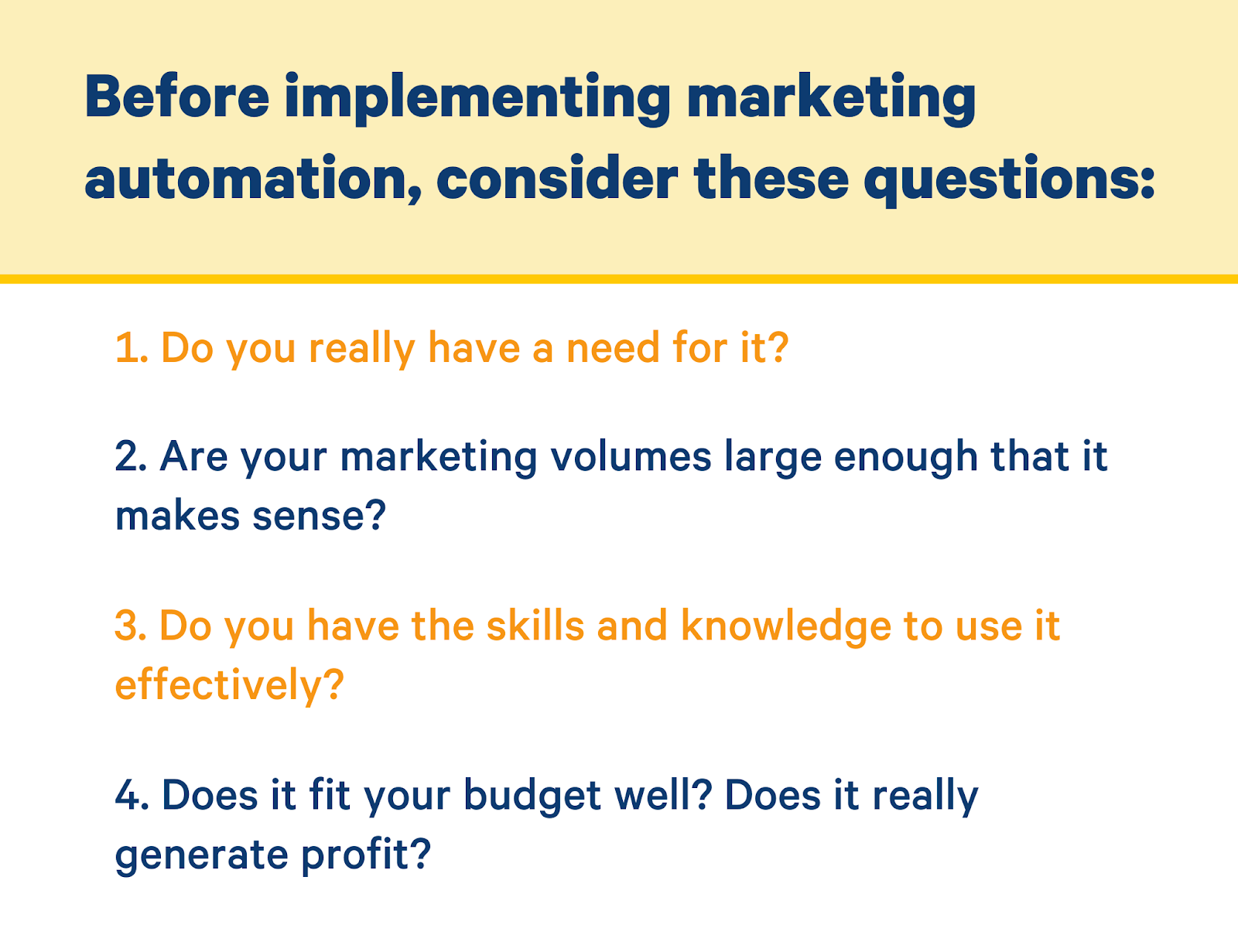 before implementing automations consider these questions
