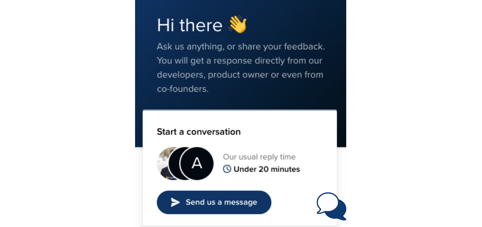 live chat example