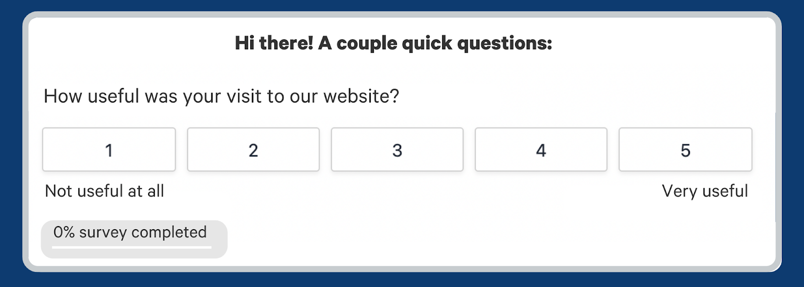 progress bar in survey