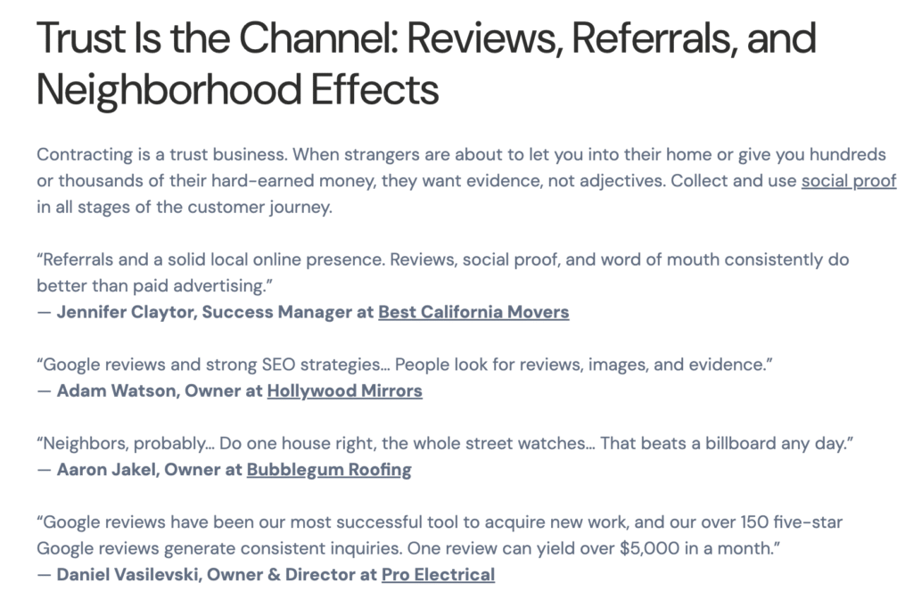 roi of google reviews depends on your industry