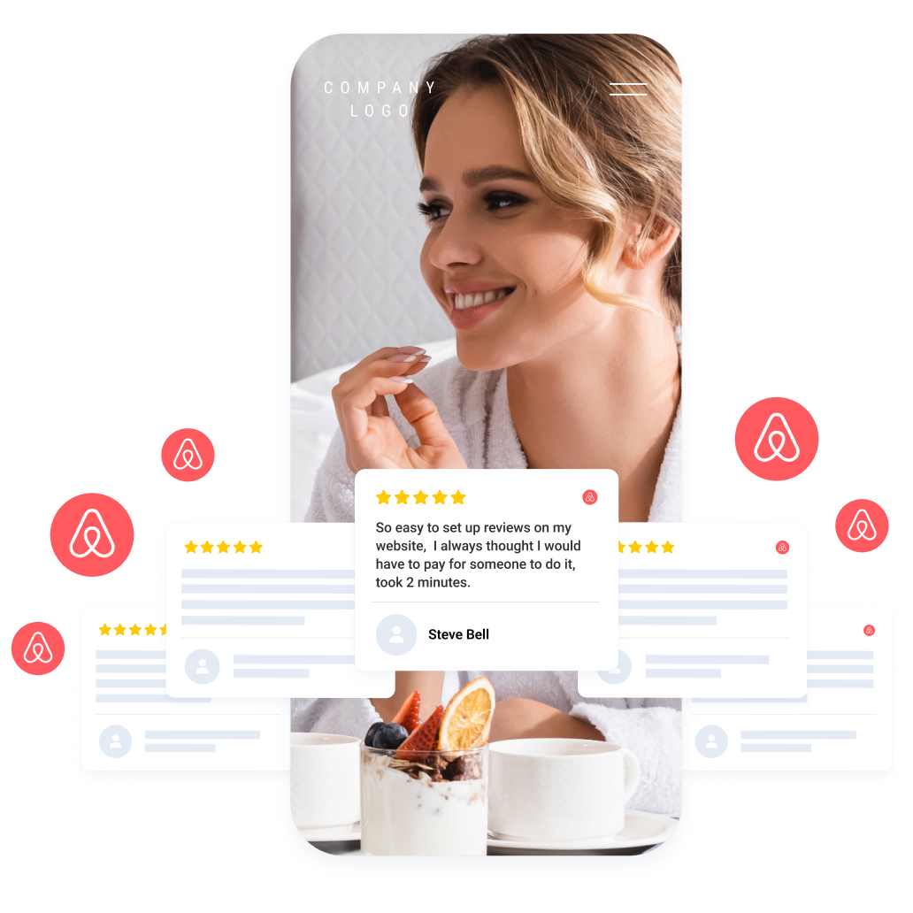 airbnb review widget