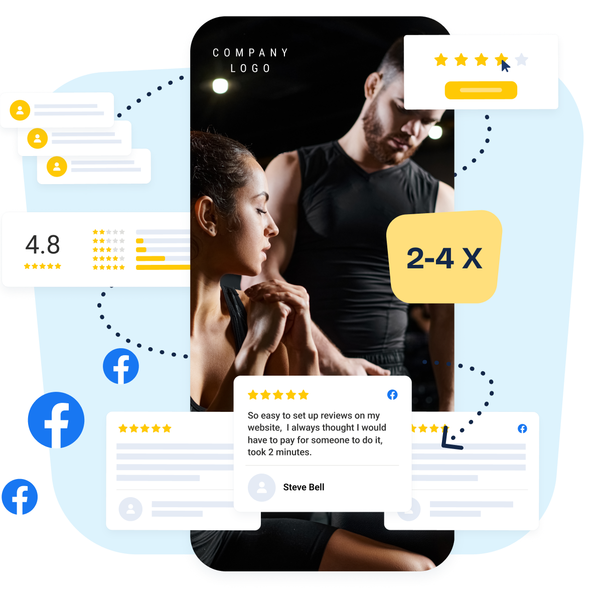 collect facebook reviews