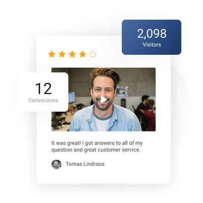video review widget on your website