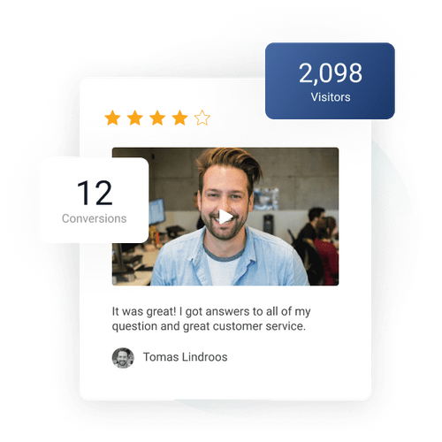video review widget on your website
