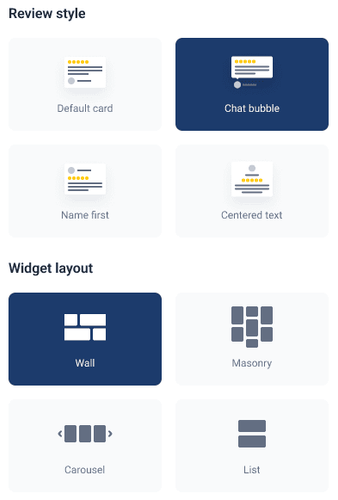 customize your review widget