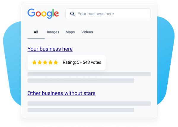 review schema markup helps you showcase star rating on google search results