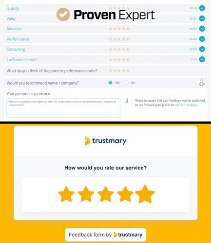 provenexpert vs trustmary form