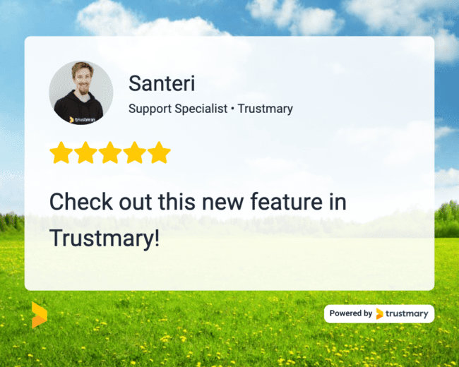 New features: Share your best reviews in social media