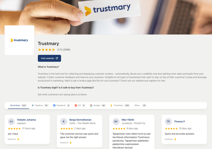 Review Page: Showcase All Your Reviews and Boost SEO