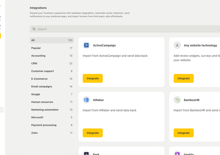 Integrations Marketplace Published