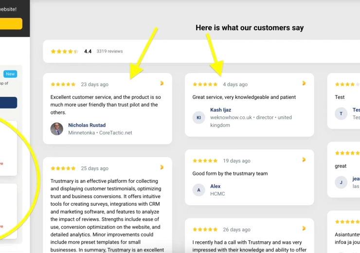 Pin Reviews in Widgets