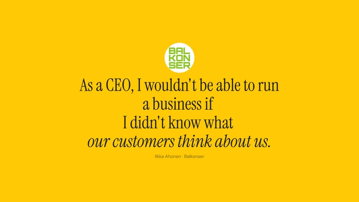 Balkonser: Turning NPS Data to Better Decisions and Growth