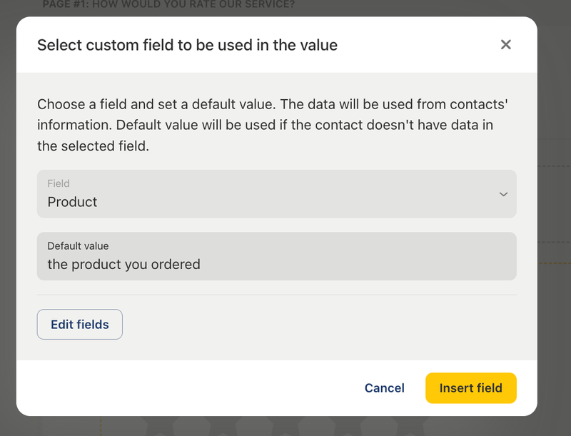 Use Custom Fields in Surveys and Widgets